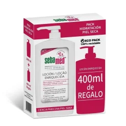 SEBAMED Loción Enriquecida Piel Sensible, Normal y Seca 1L + 400ml de REGALO