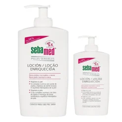 SEBAMED Loción Enriquecida Piel Sensible, Normal y Seca 1L + 400ml de REGALO