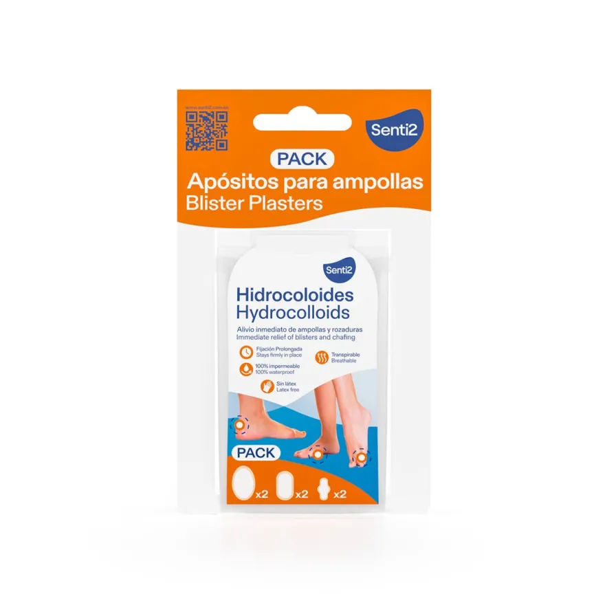 Senti2 Apósitos Hidrocoloides Pack mix 6 unidades
