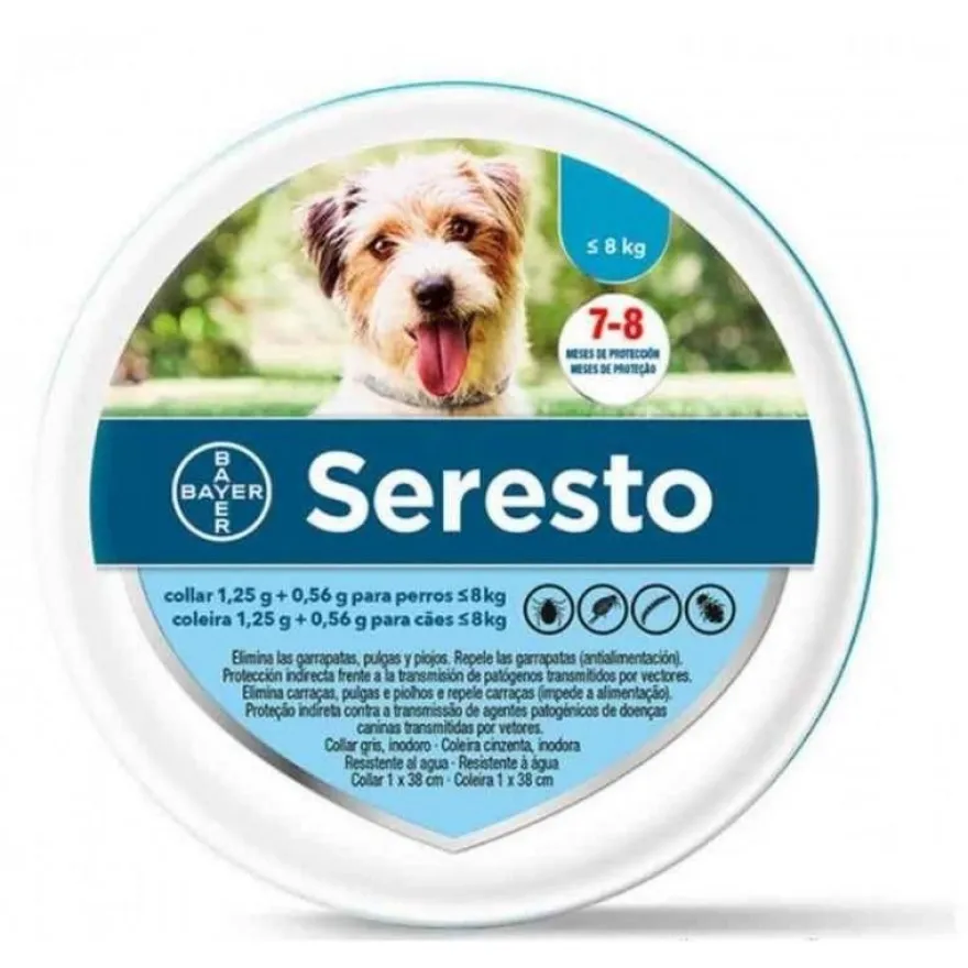 Seresto Collar Perros 8Kg / 38cm Lata