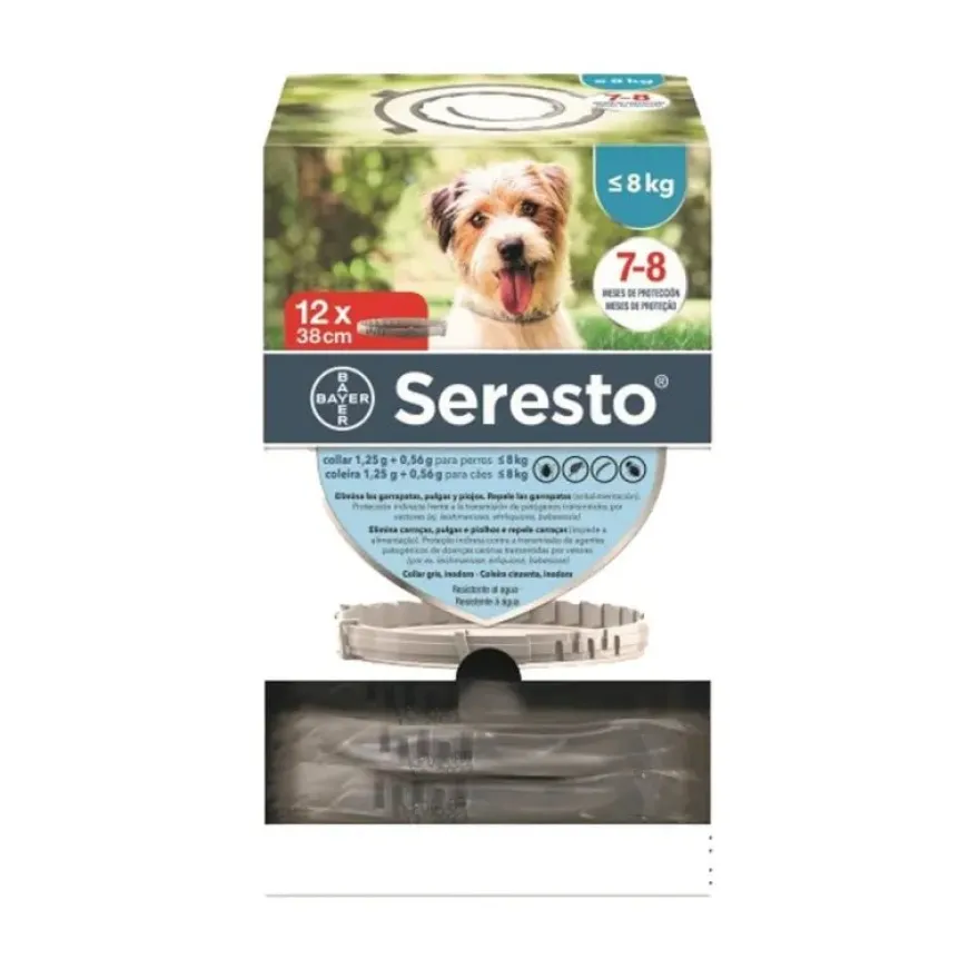 Seresto Perro Pequeño -8 Kg Clinico 12 Uds