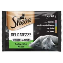 Sheba Delicato Selección Aves Comida Húmeda 13x4x85g