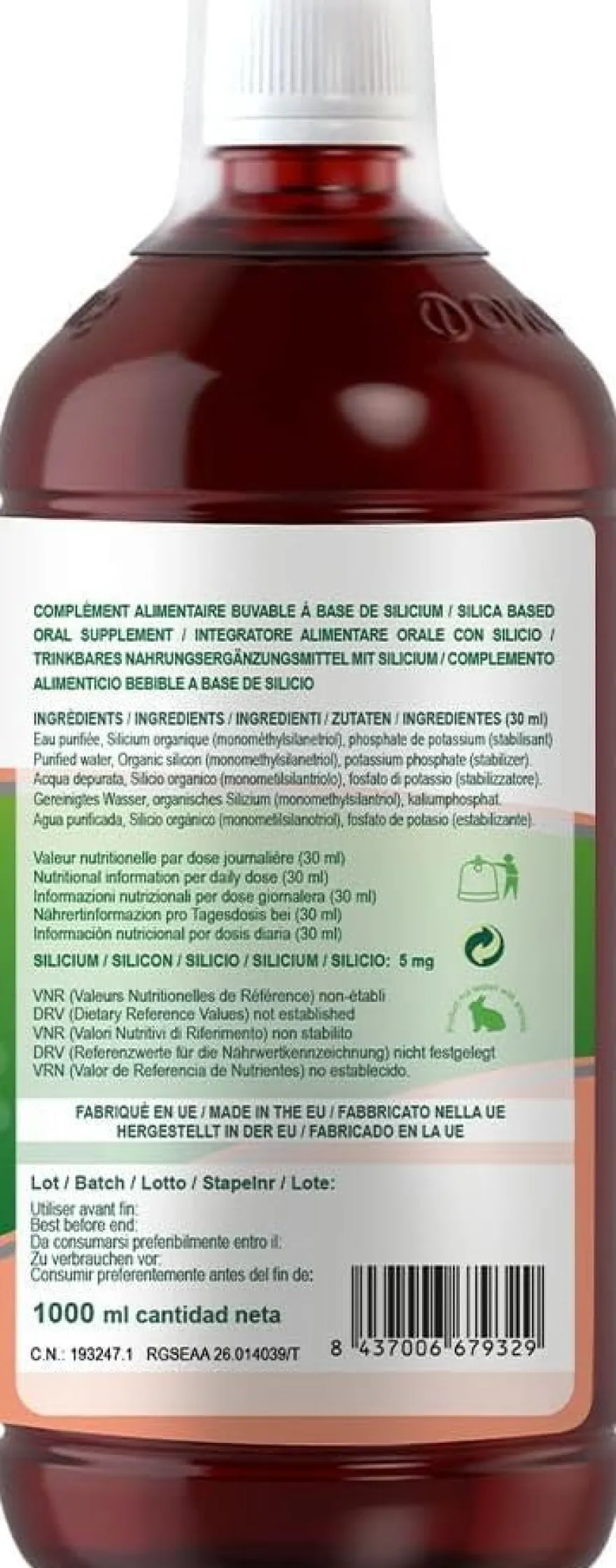 Silicium España Silicium G5 Original 1 Litro Mineral