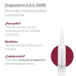 SINGULADERM S.O.S. Shine Sérum Iluminador 4 Viales