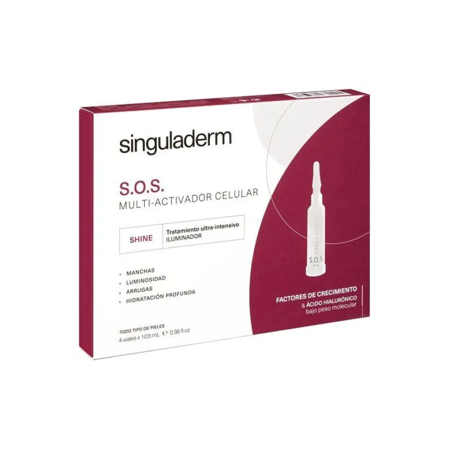 SINGULADERM S.O.S. Shine Sérum Iluminador 4 Viales