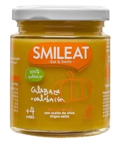 SMILEAT Tarrito Ecológico Calabaza y Calabacín 230g