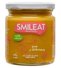 SMILEAT Tarrito Ecológico de Pavo con Verduras 230g