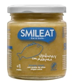 SMILEAT Tarrito Ecológico Verduras con Merluza 230g