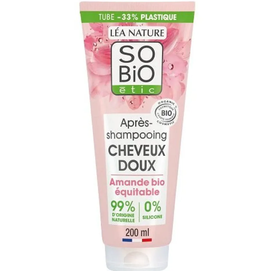 SO'BiO Acondicionador Suave Leche de Almendras Crema 200ml