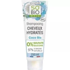 Sobio Champú Hidratante Coco y Ácido Hialurónico 250ml