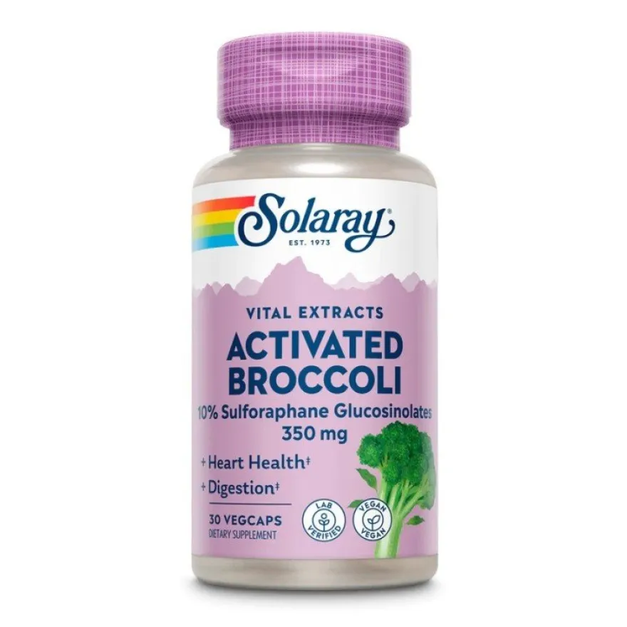 Solaray Activated Broccoli Seed Estract 350 Mg 30 Cápsulas