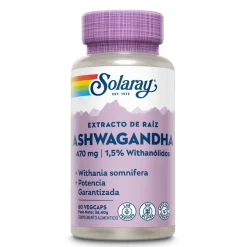 Solaray Ashwagandha 470 Mg 60 Cápsulas