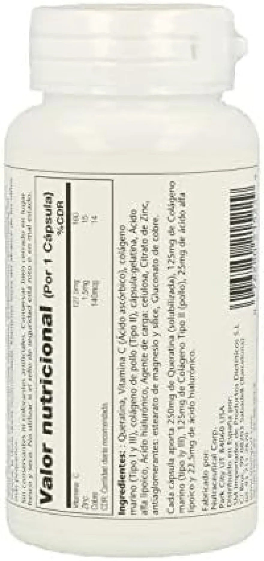 Solaray Collagen Keratin 60 Cápsulas
