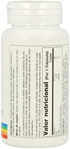 Solaray Collagen Keratin 60 Cápsulas