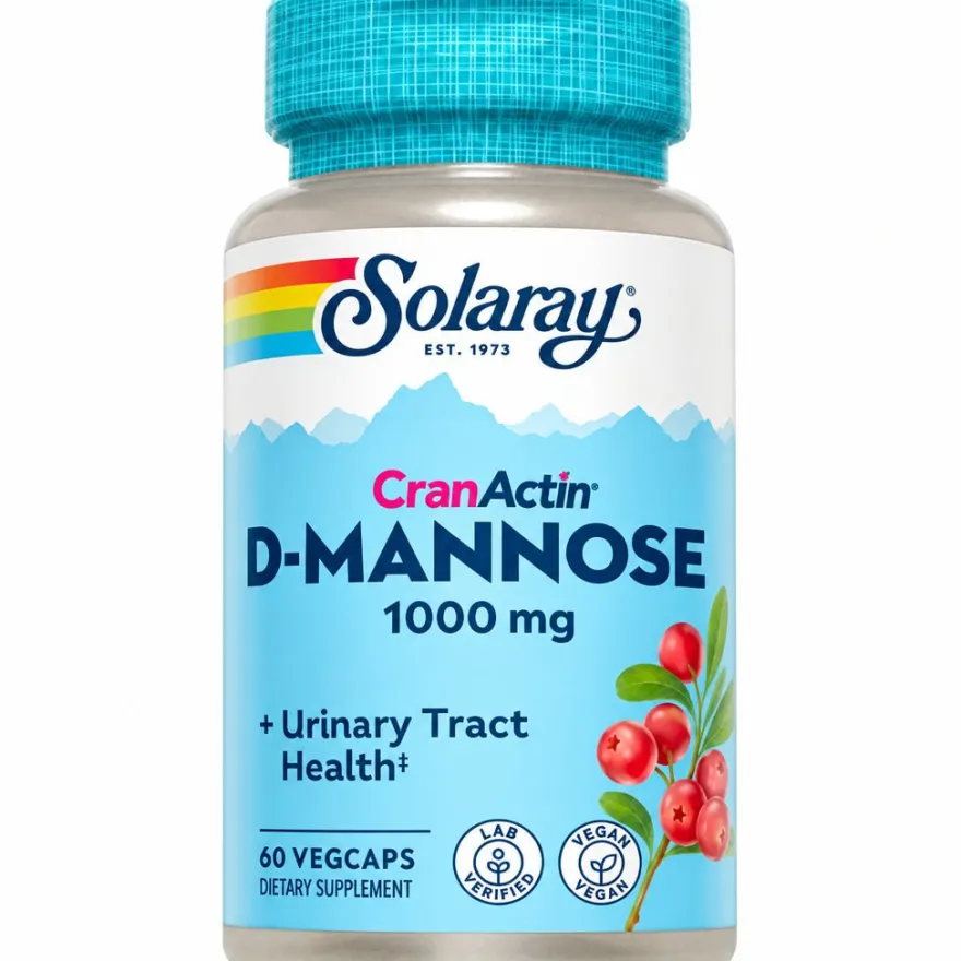 Solaray D-Mannose+Cranactin 60 Cápsulas