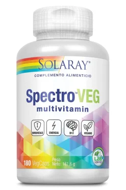 Solaray Spectro Veg Multivitamin 180 Cápsulas