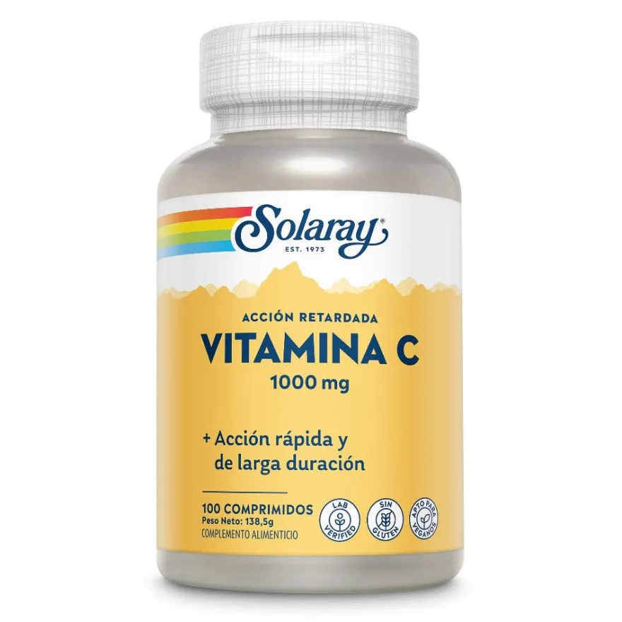 Solaray Vitamina C 1000 Mg A/R 100 Comprimidos