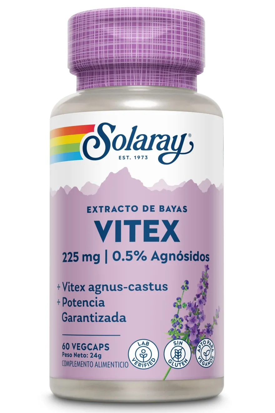 Solaray Vitex Sauzgatillo 60 Cápsulas