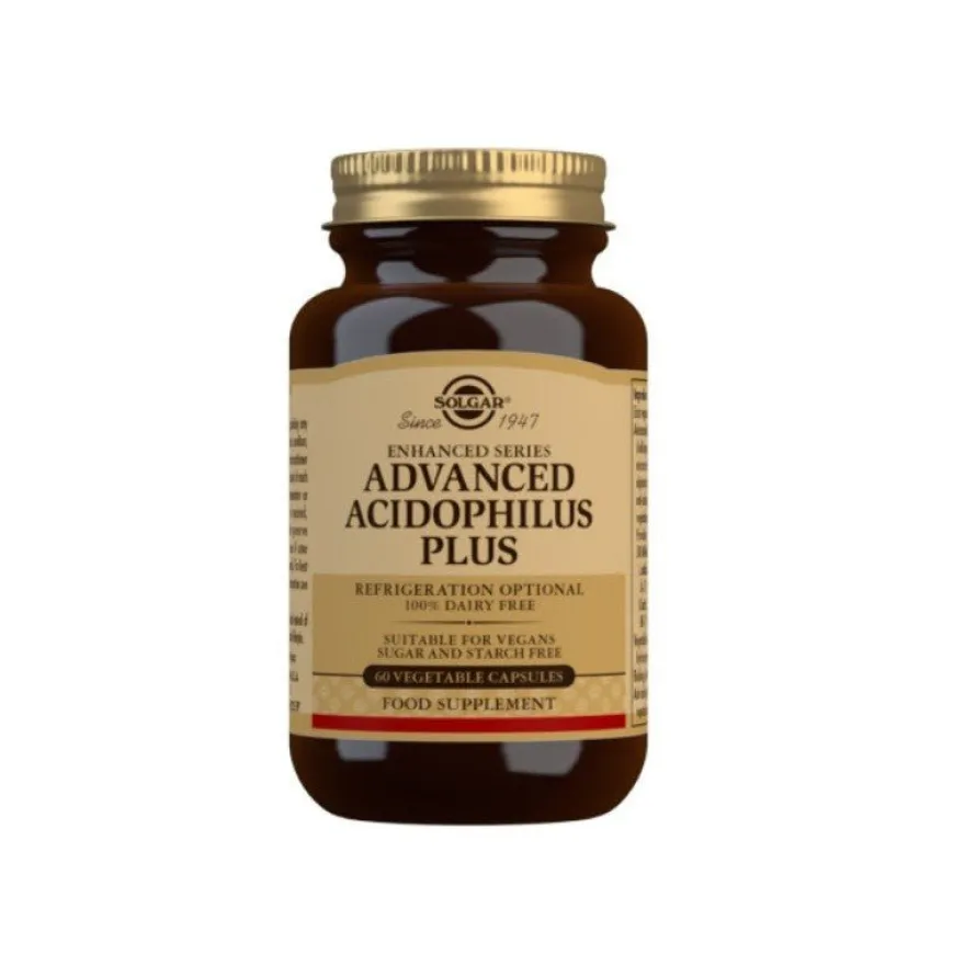 SOLGAR Acidophilus Plus Avanzado 60 Cápsulas Vegetales