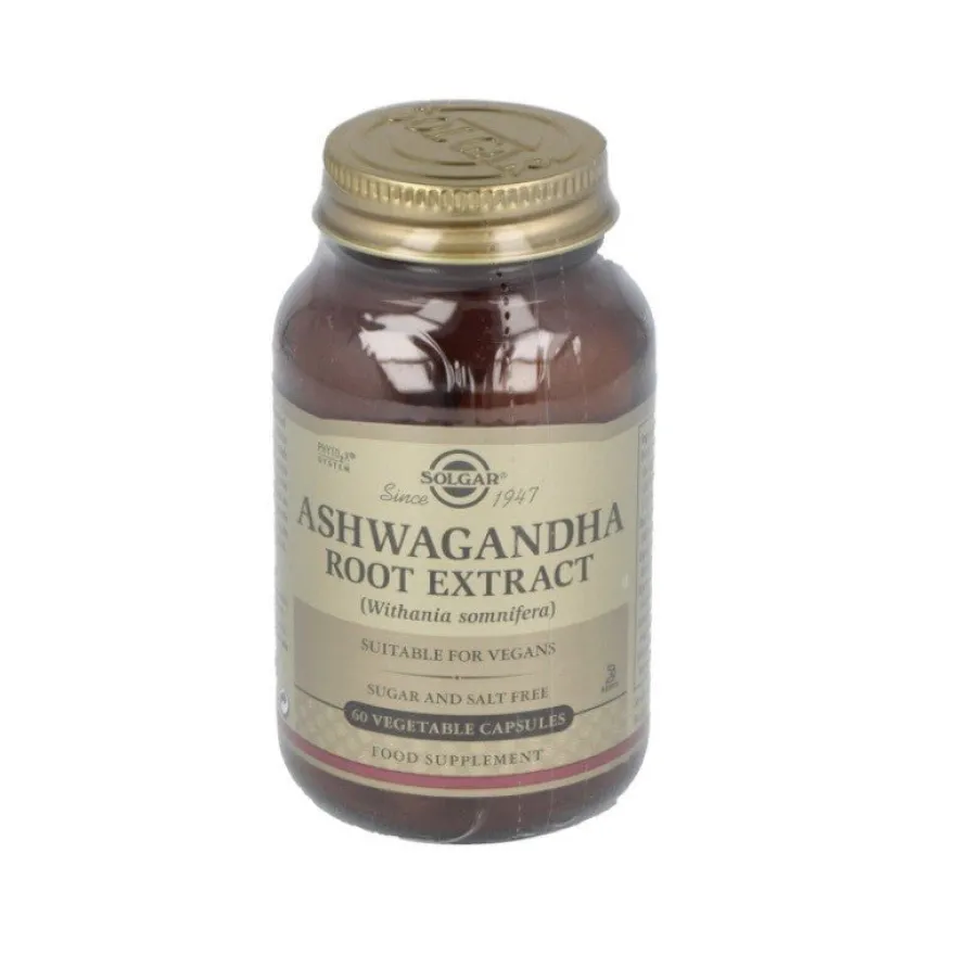 SOLGAR Ashwagandha 60 Cápsulas Vegetales