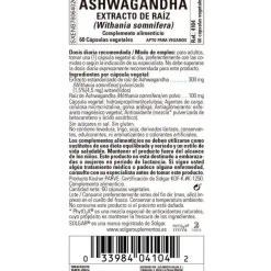 SOLGAR Ashwagandha 60 Cápsulas Vegetales