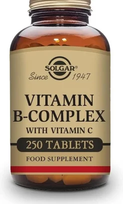 Solgar B-Complex con Vitamina C 250 Comprimidos