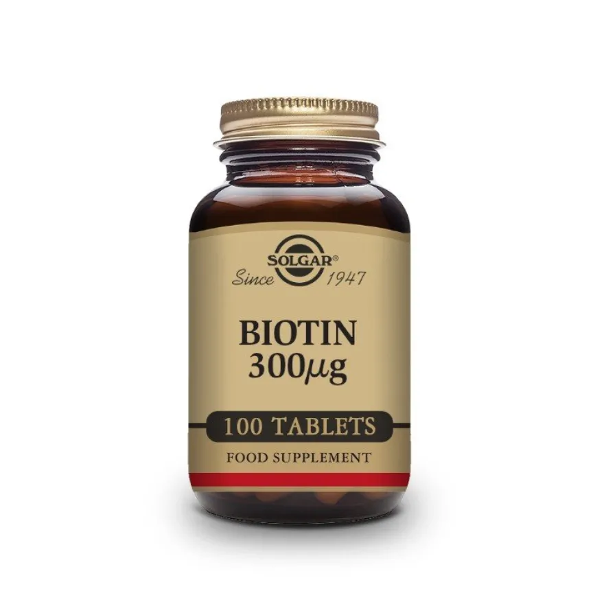 SOLGAR Biotina 300 mcg 100 comprimidos