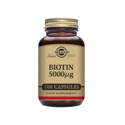 SOLGAR Biotina 5000 mcg 100 comprimidos