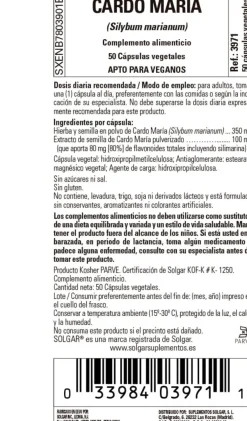 Solgar Cardo Mariano 50 Vcaps