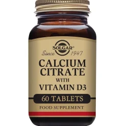 Solgar Citrato de Calcio con Vitamina D3 60 Comprimidos