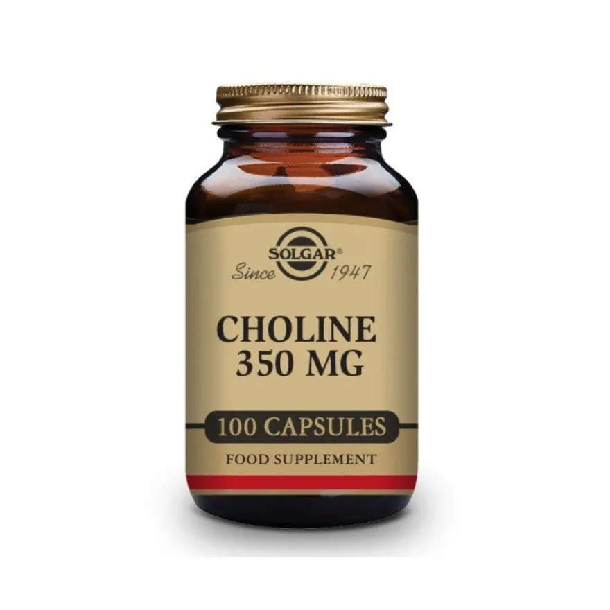 SOLGAR Colina 350mg (100 Cápsulas Vegetales)