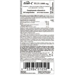 SOLGAR Ester-C Plus 1000mg Vitamina C 30 Comprimidos