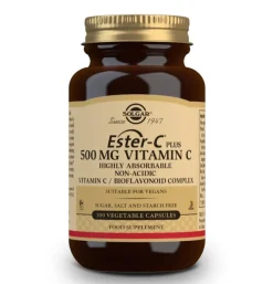 SOLGAR Ester-C Plus 500mg Vitamina C 100 Cápsulas Vegetales