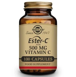 SOLGAR Ester-C Plus 500mg Vitamina C 100 Cápsulas Vegetales