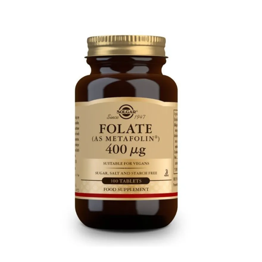 SOLGAR Folato Metafolin 400mcg (100 comprimidos)