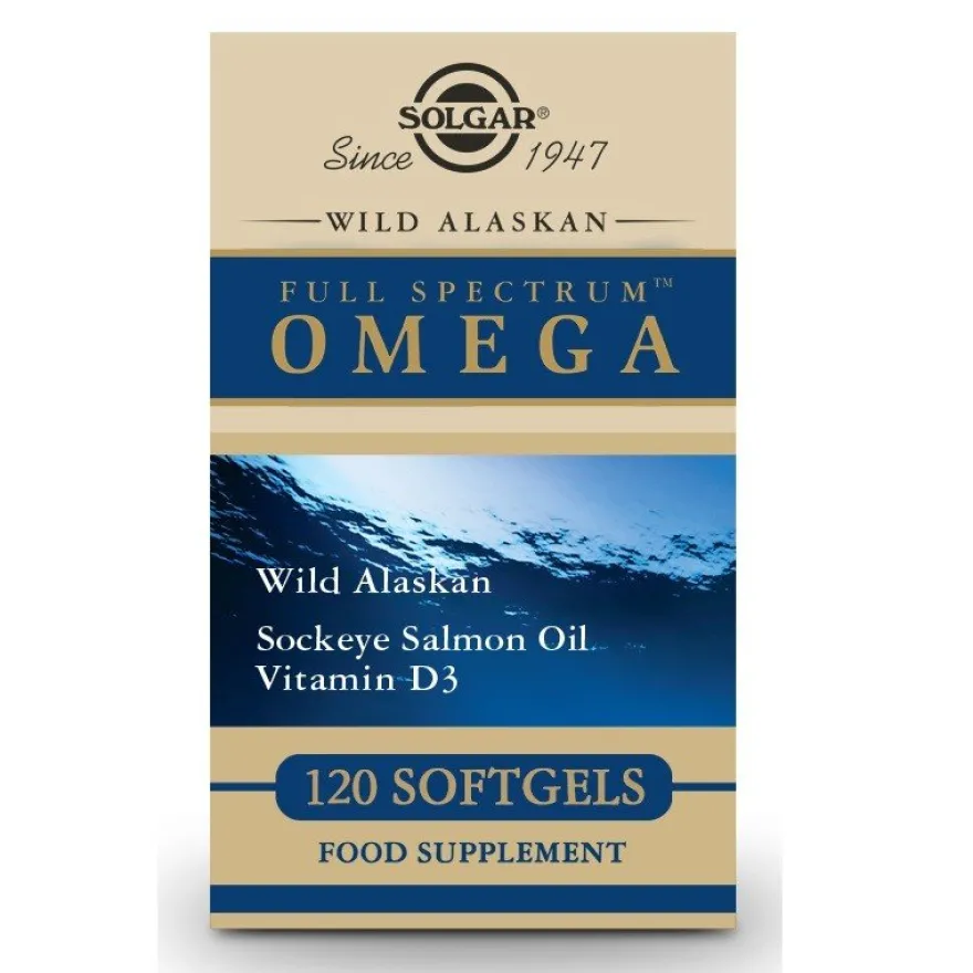 SOLGAR Full Spectrum Omega 120 Cápsulas Blandas