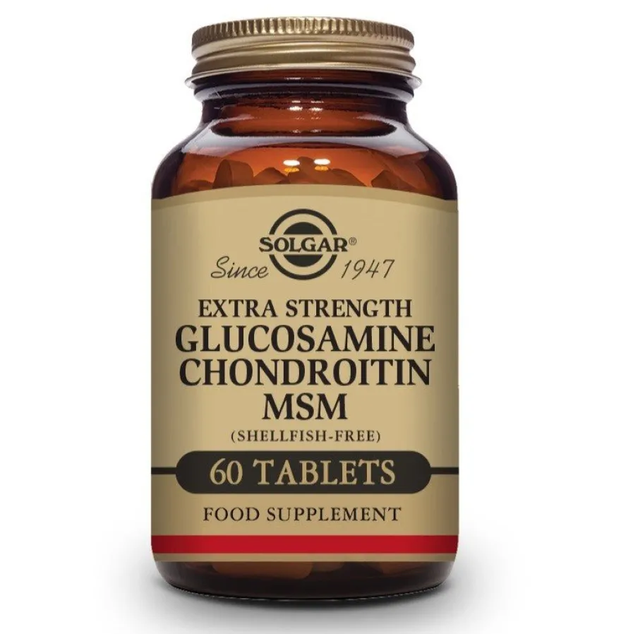 SOLGAR Glucosamina Condroitina MSM Concentrado 60 Comprimidos