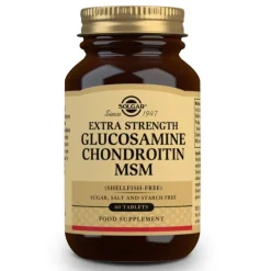 SOLGAR Glucosamina Condroitina MSM Concentrado 60 Comprimidos