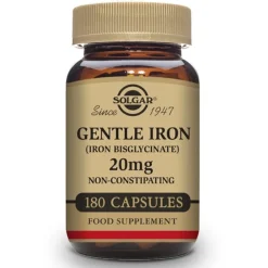 SOLGAR Hierro Gentle 20mg (180 Cápsulas Vegetales)