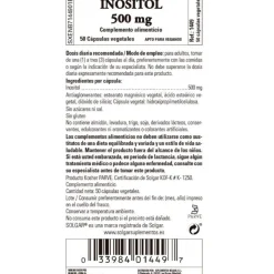 SOLGAR Inositol 500mg (50 Cápsulas Vegetales)