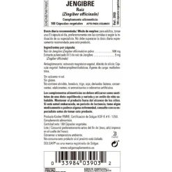 SOLGAR Jengibre 100 cápsulas Vegetales
