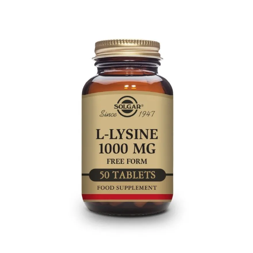 SOLGAR L-Lisina 1000 mg 50 comprimidos