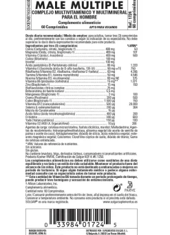 SOLGAR Male Múltiple Complejo Vitamínico Hombre 120 Comprimidos