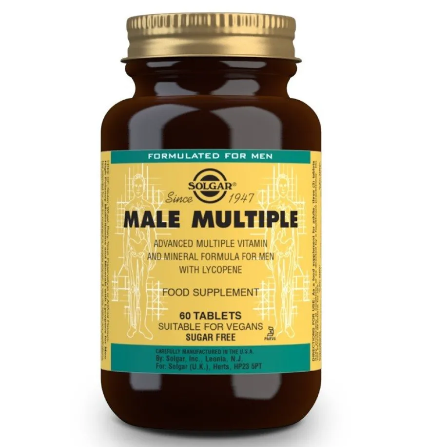 SOLGAR Male Múltiple Complejo Vitamínico Hombre 120 Comprimidos