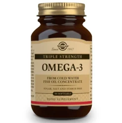 SOLGAR Omega-3 Triple Concentración 50 Cápsulas Blandas