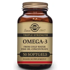 SOLGAR Omega-3 Triple Concentración 50 Cápsulas Blandas