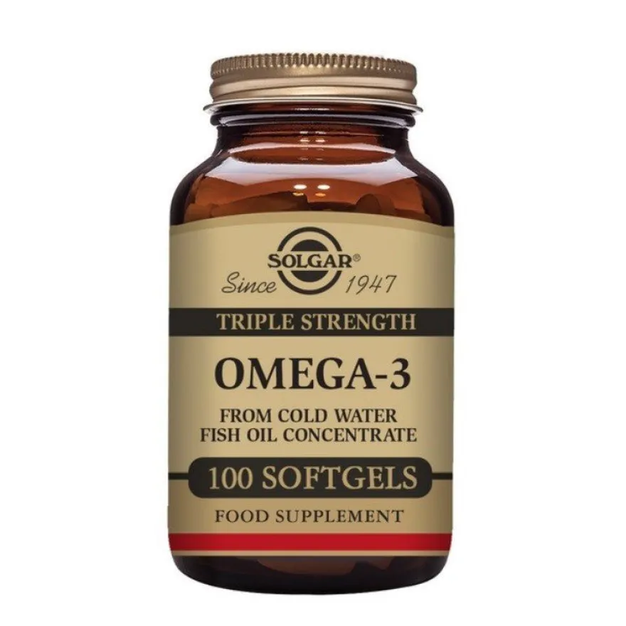 SOLGAR Omega-3 Triple Concentración 100 Cápsulas Blandas