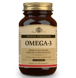 SOLGAR Omega-3 Triple Concentración 100 Cápsulas Blandas