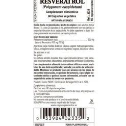 SOLGAR Resveratrol 60 Cápsulas Vegetales