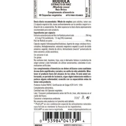 SOLGAR Rhodiola (Raíz de Rodiola) 60 cápsulas vegetales